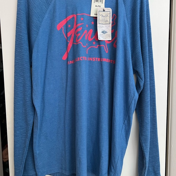 Lucky Brand Other - NWT Men’s Lucky Brand Fender Long Sleeve Blue Shirt Perfect for Father’s Day